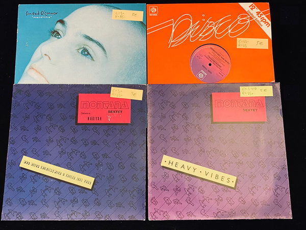 Maxi-Single Schallplatten Paket (48 Stück, Maxi-Singles)