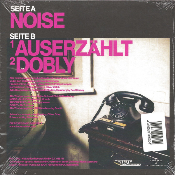 Die Ärzte - Noise (7" Single, Ltd. Edition, DACH, 2021)