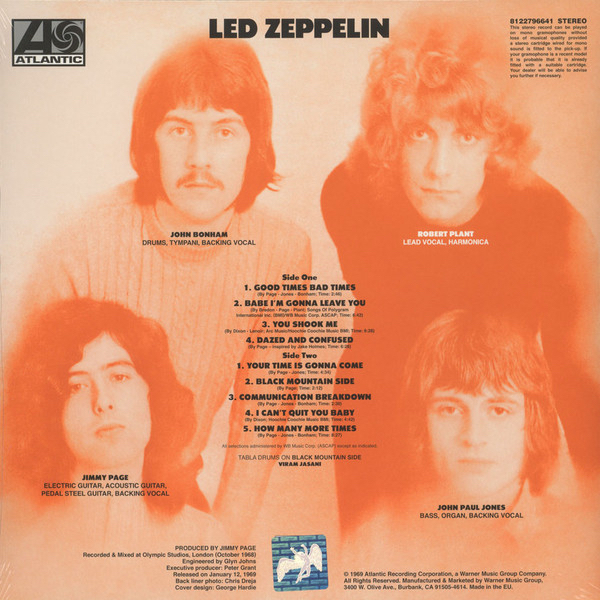 Led Zeppelin - Led Zeppelin (RE, RM, 180g, EU, 2014)
