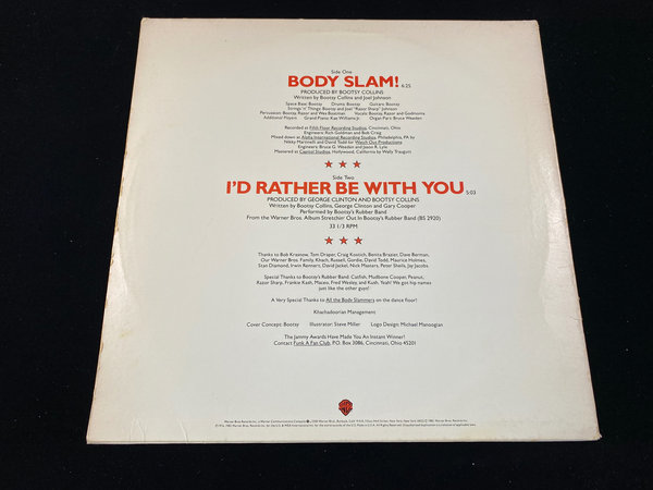 Bootsy's Rubber Band - Body Slam! (US, 1982)