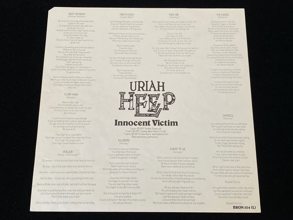 Uriah Heep - Innocent Victim (UK, 1977)