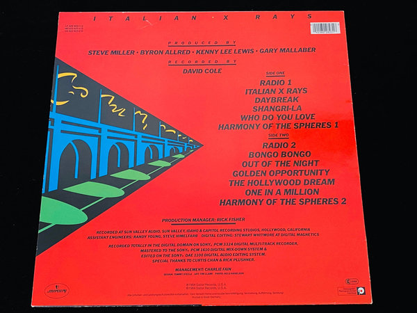 Steve Miller Band - Italian X Rays (DE, 1984)
