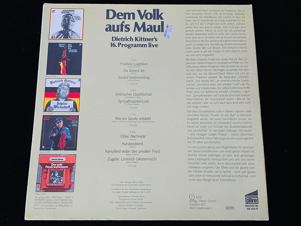 Dietrich Kittner - Dem Volk Aufs Maul (DE, 1979)