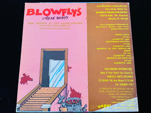 Blowfly - Blowfly's Freak Party (US, 1987)
