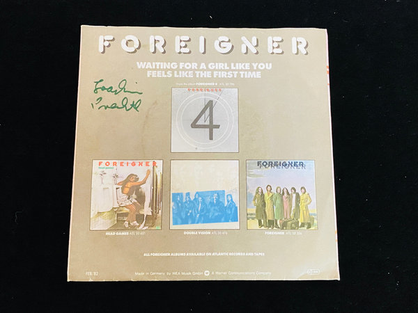 Foreigner - Waiting For a Girl like You (7'' Single, DE, 1982)