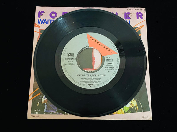 Foreigner - Waiting For a Girl like You (7'' Single, DE, 1982)