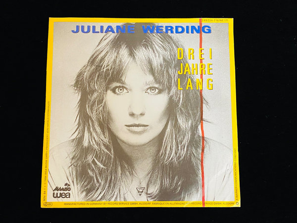 Juliane Werding - Drei Jahre Lang (7" Single, EU, 1984)