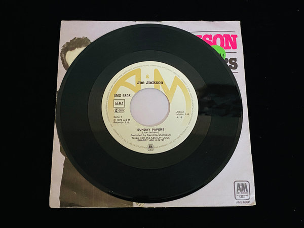 Joe Jackson - Sunday Papers (7'' Single, DE, 1979)