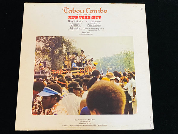 Tabou Combo De Petion Ville - New York City (8th Sacrement) (FR, 1975)