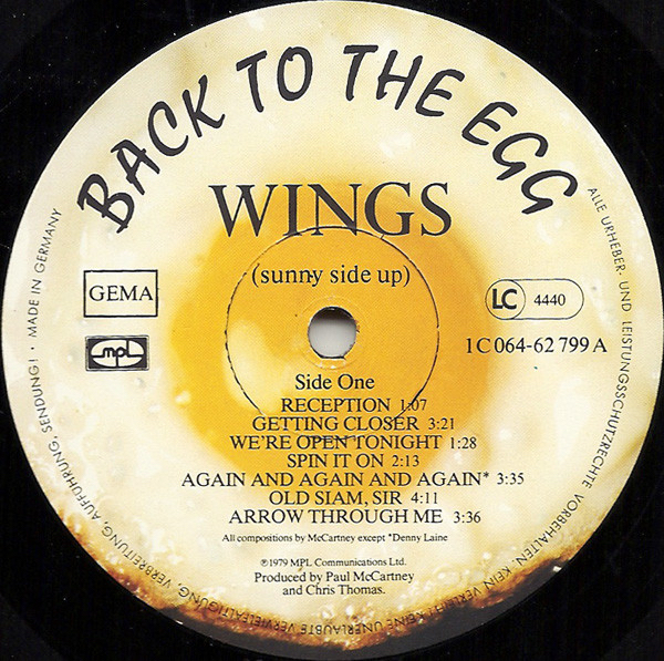 Wings - Back to the Egg (DE, 1979)