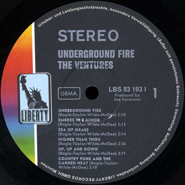 The Ventures - Underground Fire (DE, 1969)