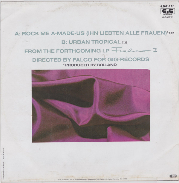 Falco - Rock me Amadeus (Maxi-Single, DE, 1985)
