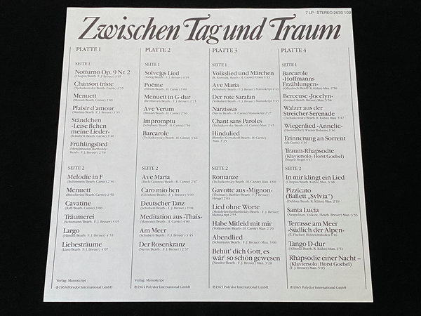 Hans Carste & Das Große Streichorchester - Zwischen Tag und Traum (Boxset, DE-Press)